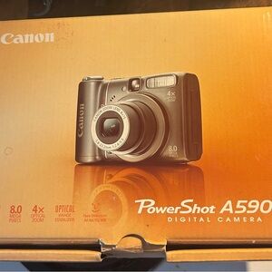 Canon Black Digital Camera PowerShot A590